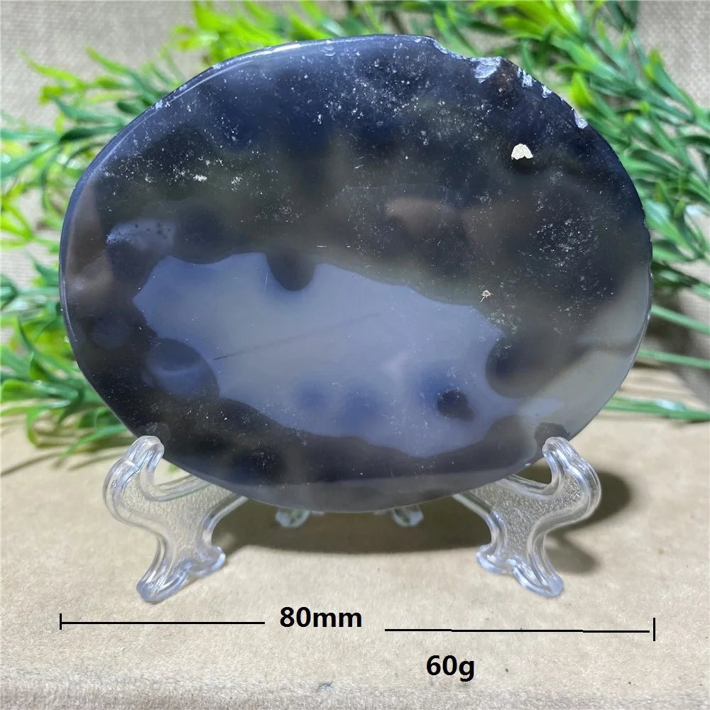 Natural Crystal Agate Slab Gems Wichcraft Minerals Beauty Reiki Home Decoration Gemstone Healing Stone Quartz +Stand - Gemtopia