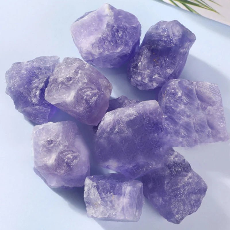 100g Natural Rough Amethyst Stone Raw Purple Quartz Healing Energy Natural Minerals Reiki Stone Garden Decoration Aquarium Decor - Gemtopia