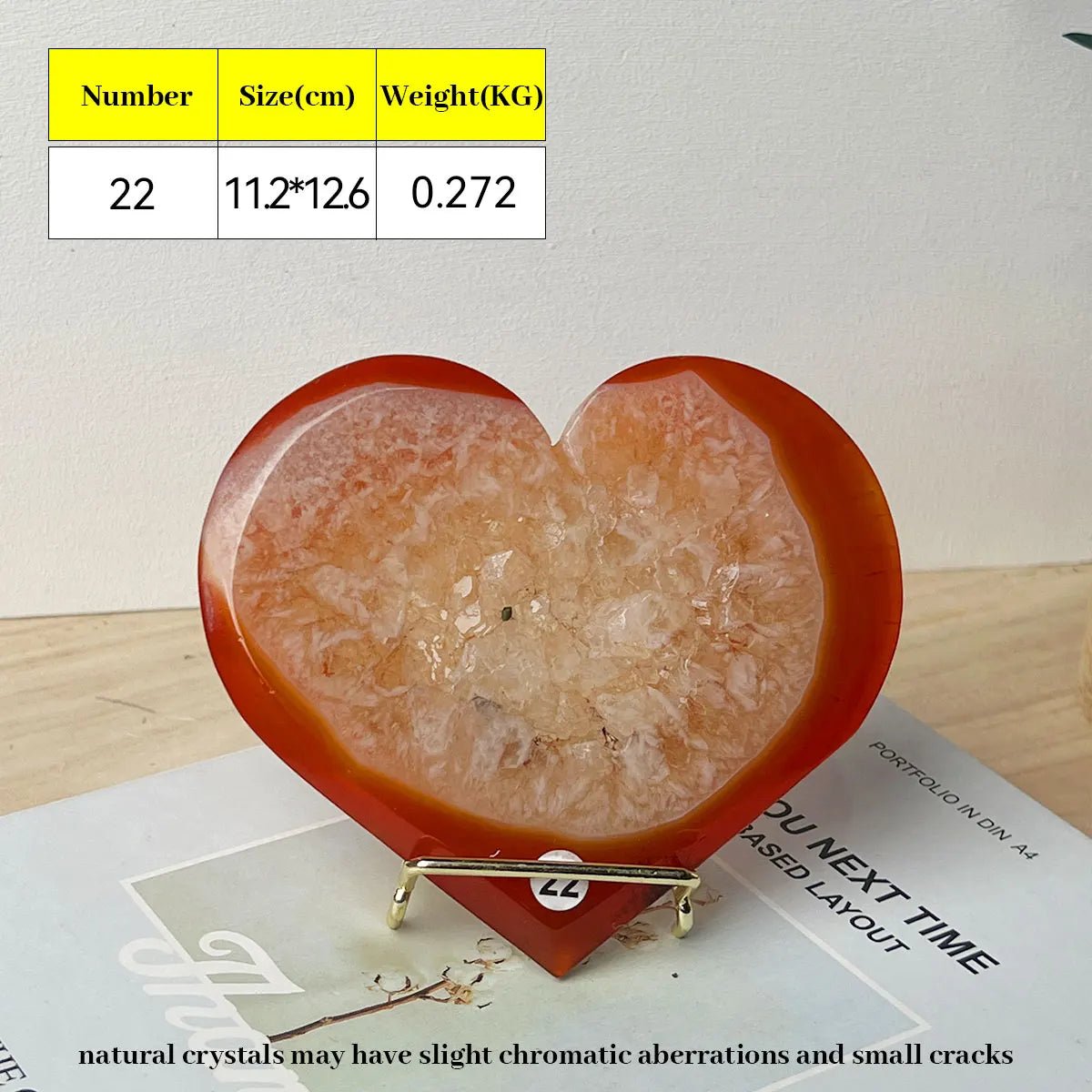 1pc Natural Carnelian Crystal Heart Big Love Red Agate Cluster Spiritual Meditation Feng Shui Druzy Home Ornament - Gemtopia