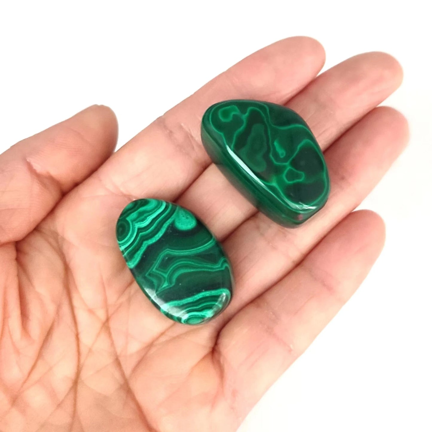 1pc Natural Malachite Tumbled Stone Crystals Reiki Healing Gemstone Crystal Mineral Home Room Decor Ornament Aquarium Decoration - Gemtopia