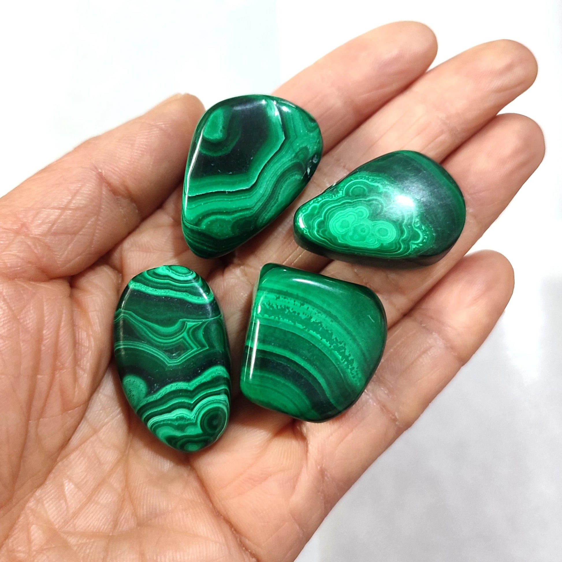 1pc Natural Malachite Tumbled Stone Crystals Reiki Healing Gemstone Crystal Mineral Home Room Decor Ornament Aquarium Decoration - Gemtopia