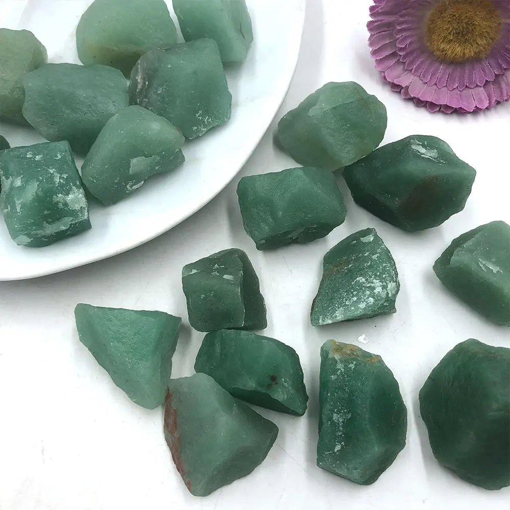 1pc Natural Raw Green Aventurine Rough Stone Quartz Crystals Rock Healing Reiki Mineral Aquarium Home Room Decoration Energy - Gemtopia