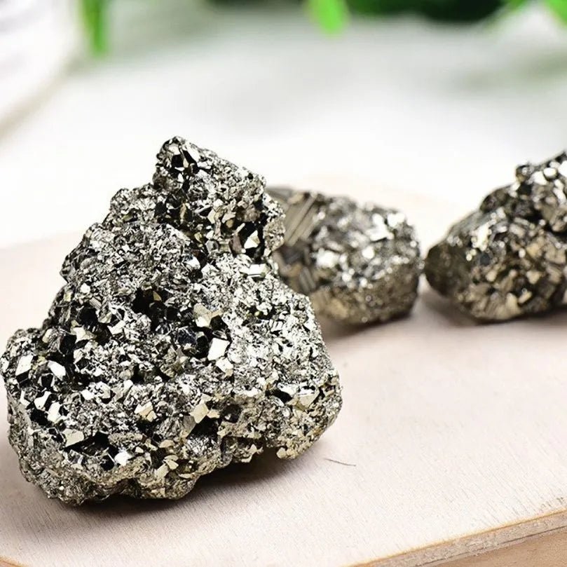 200g Natural pyrite raw stone stone crystal cluster rock mineral energy home decoration Mineral decoration specimen collec - Gemtopia