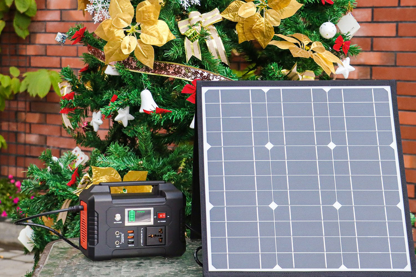 200W Portable Power Station; FlashFish 40800mAh Solar Generator with 50W 18V Portable Solar Panel; Flashfish Foldable Solar Charger with 5V USB 18V DC Output - Gemtopia