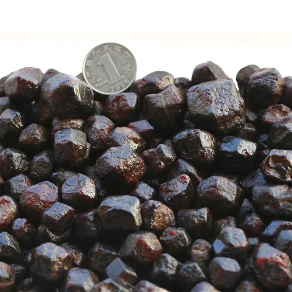 400g Red Garnet Ore Natural Original Healing Energy Stone Rough Quartz Crystal Mineral Specimens Jewelry Making Raw Gemstone - Gemtopia