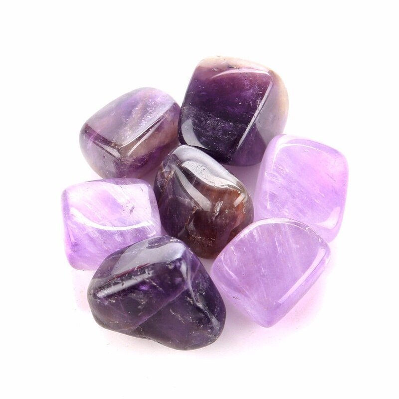 7 Pieces Natural Chakra Tumbled Stone Gemstone Rock Mineral Irregular Crystal Polish Healing Meditation for Feng Shui Decor - Gemtopia