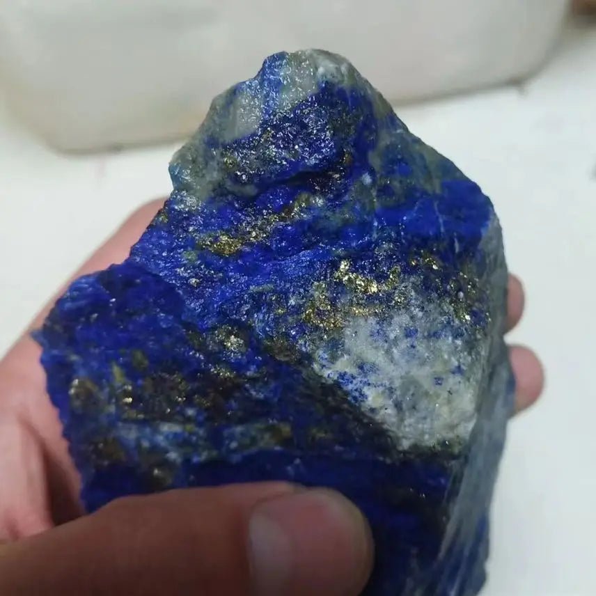 A piece of 780 gramNatural Lapis Lazuli Rough Stones Healing Quartz Crystal Afghanistan Raw Mineral Specimens Home Decor Jewelry - Gemtopia