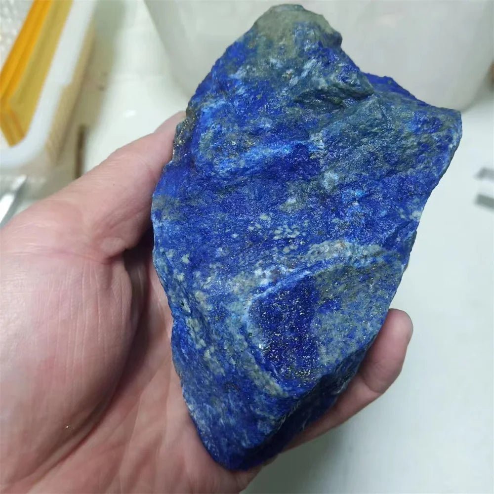 A piece of 780 gramNatural Lapis Lazuli Rough Stones Healing Quartz Crystal Afghanistan Raw Mineral Specimens Home Decor Jewelry - Gemtopia