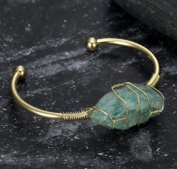 Asgard Crafted Natural Gemstone Bangle - Gemtopia