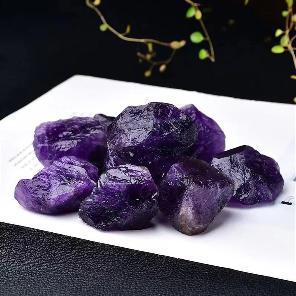 Bulk Natural Crystal Amethyst Raw Stones Purple Rough Quartz Crystals Reiki Healing Energy Gemstone Mineral Specimen Home Decora - Gemtopia