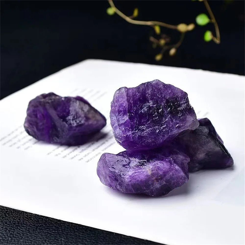 Bulk Natural Crystal Amethyst Raw Stones Purple Rough Quartz Crystals Reiki Healing Energy Gemstone Mineral Specimen Home Decora - Gemtopia