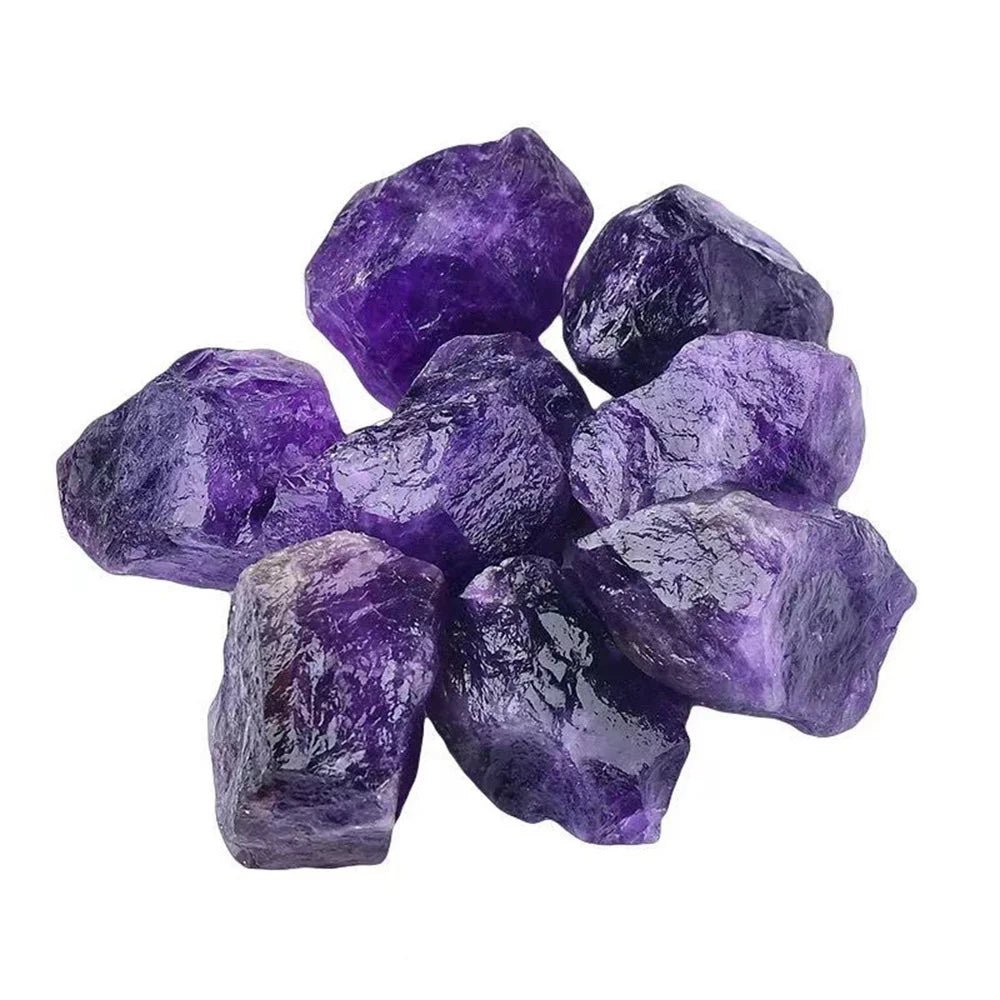 Bulk Natural Crystal Amethyst Raw Stones Purple Rough Quartz Crystals Reiki Healing Energy Gemstone Mineral Specimen Home Decora - Gemtopia