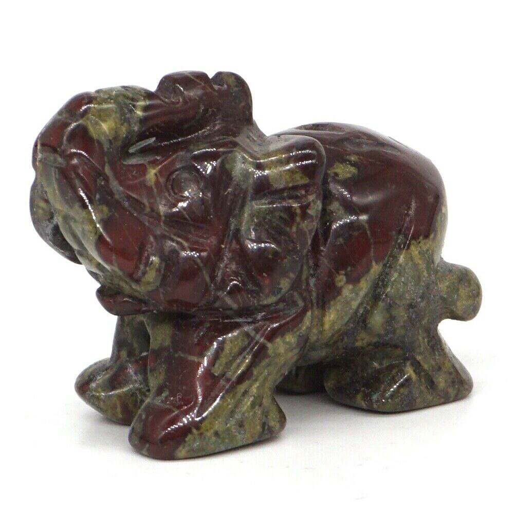 Elephant Statue Natural Gemstone Carved Healing Crystal Amethyst Quartz Animals Figurine Reiki Stones Lucky Decoration Wholesale