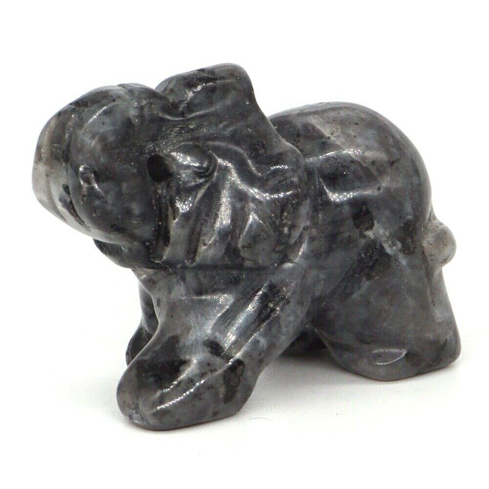 Elephant Statue Natural Gemstone Carved Healing Crystal Amethyst Quartz Animals Figurine Reiki Stones Lucky Decoration Wholesale