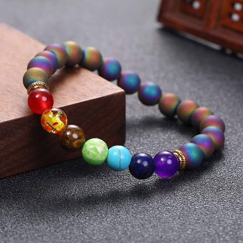 European And American Yoga Bracelet Accessories Jewellery Cross - border Amazon Jack Purcell India Agate Bracelet 8mm - Gemtopia