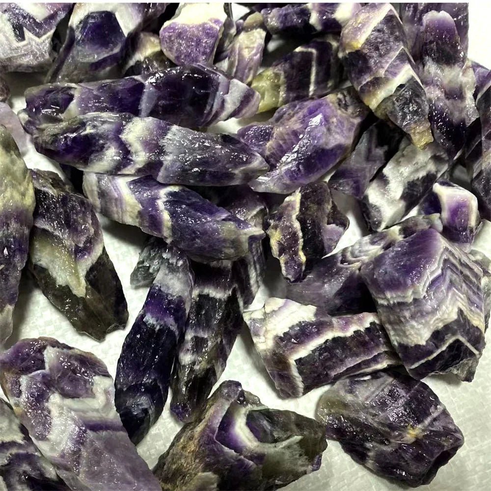 Natural Beautiful Dream Amethyst Crystal Rough Stone Specimens Energy Healing Crystals Mineral Specimen - Gemtopia