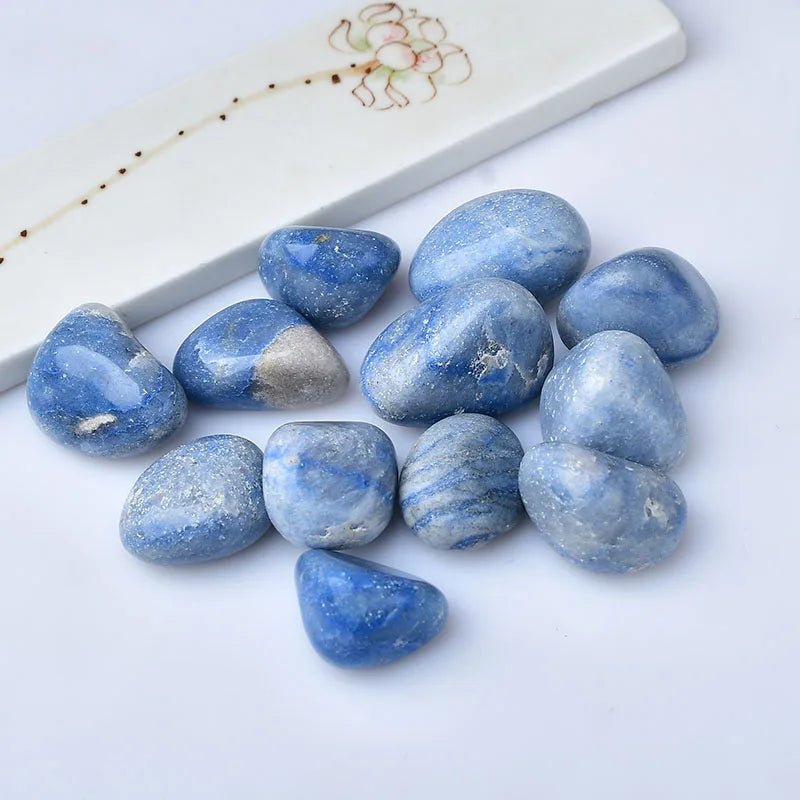 Natural Blue Aventurine Bulk Tumbled Stones Healing Crystals Mineral Energy Gravel Specimen DIY Jewelry Gift Room Decoration - Gemtopia