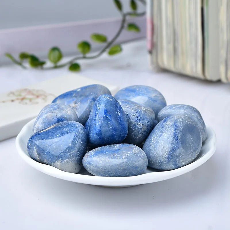 Natural Blue Aventurine Bulk Tumbled Stones Healing Crystals Mineral Energy Gravel Specimen DIY Jewelry Gift Room Decoration - Gemtopia