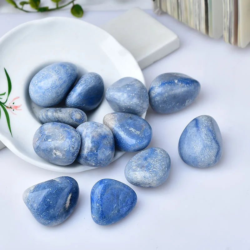 Natural Blue Aventurine Bulk Tumbled Stones Healing Crystals Mineral Energy Gravel Specimen DIY Jewelry Gift Room Decoration - Gemtopia