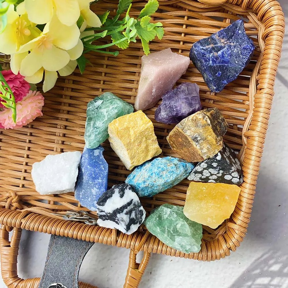 Natural Gemstone Mixed Crystal Raw Stone Irregular Rough Stone Reiki Healing Crystals Mineral Specimens Home Decoration - Gemtopia