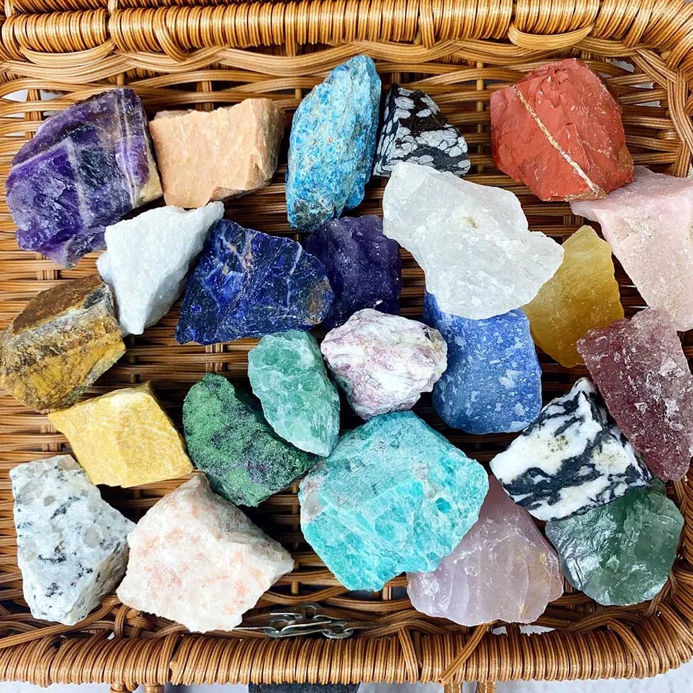 Natural Gemstone Mixed Crystal Raw Stone Irregular Rough Stone Reiki Healing Crystals Mineral Specimens Home Decoration - Gemtopia