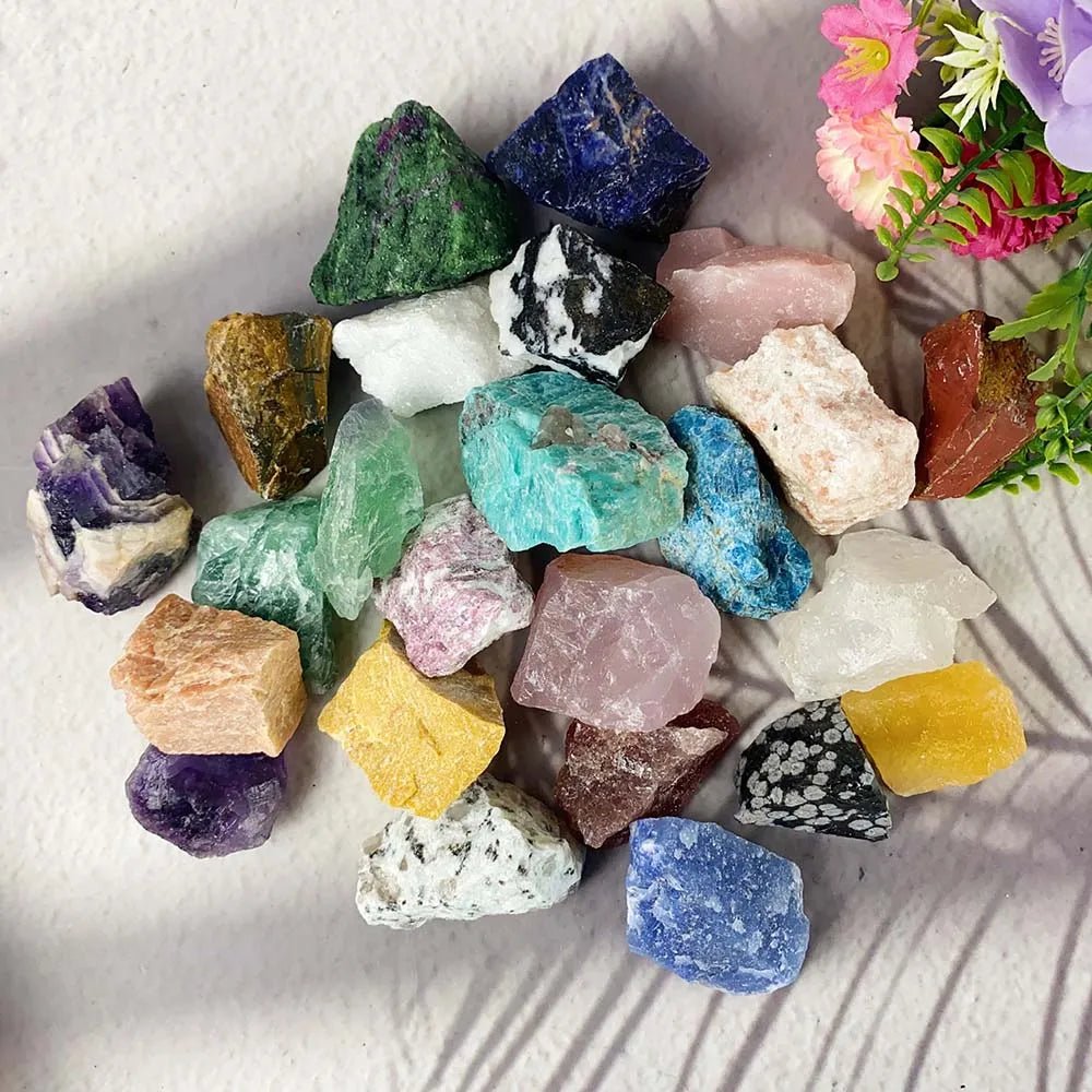 Natural Gemstone Mixed Crystal Raw Stone Irregular Rough Stone Reiki Healing Crystals Mineral Specimens Home Decoration - Gemtopia