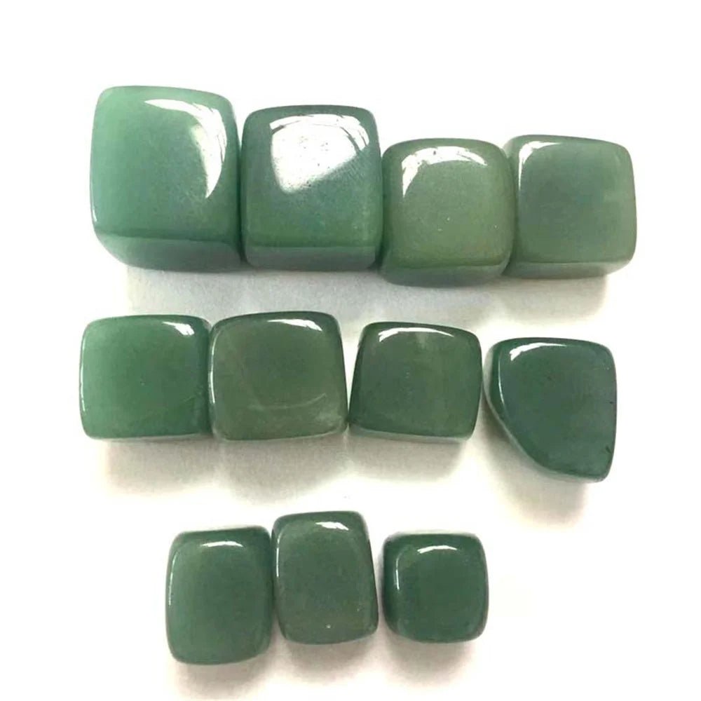 Natural Green Tangling Jade Tumbled Stones Crystals Mineral Specimen Healing Raw Gemstones - Gemtopia