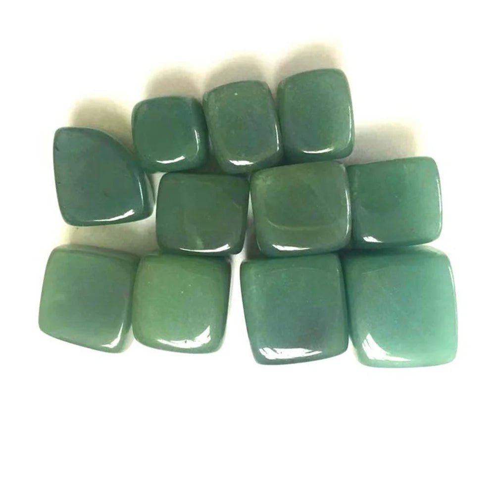 Natural Green Tangling Jade Tumbled Stones Crystals Mineral Specimen Healing Raw Gemstones - Gemtopia