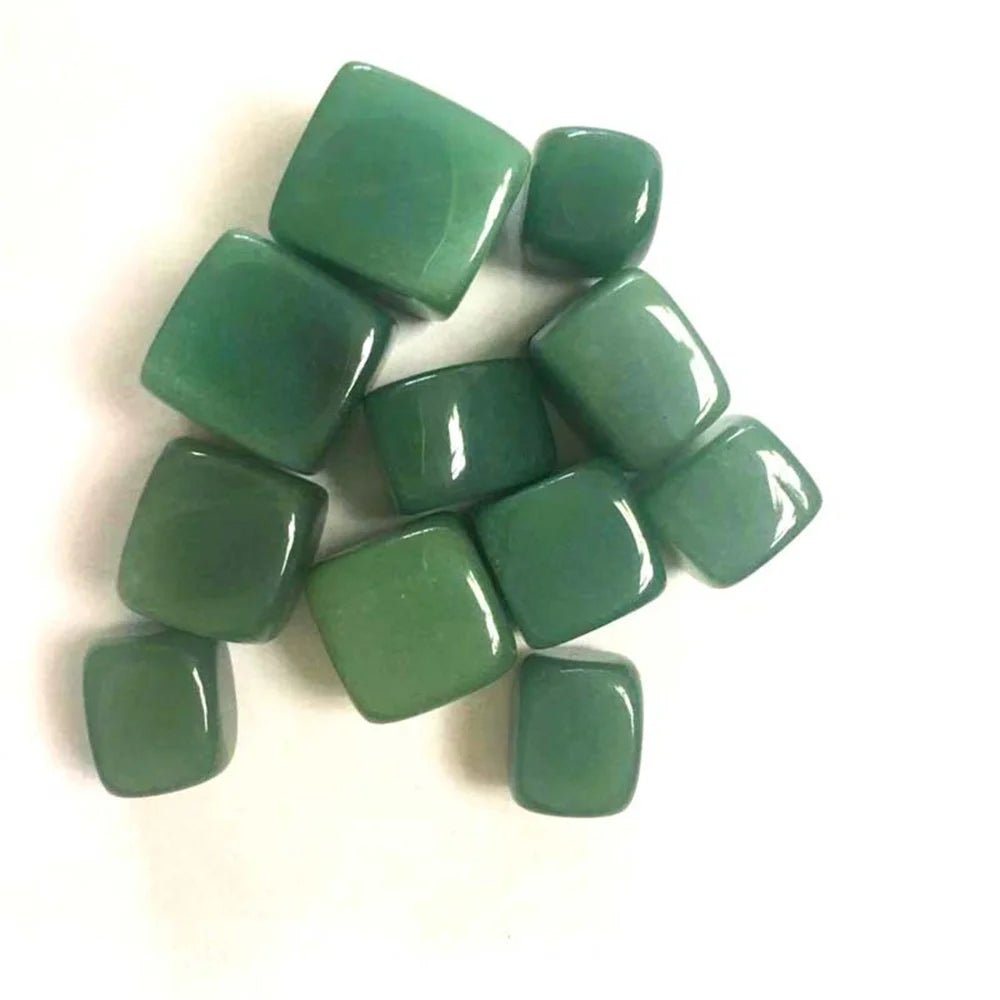 Natural Green Tangling Jade Tumbled Stones Crystals Mineral Specimen Healing Raw Gemstones - Gemtopia