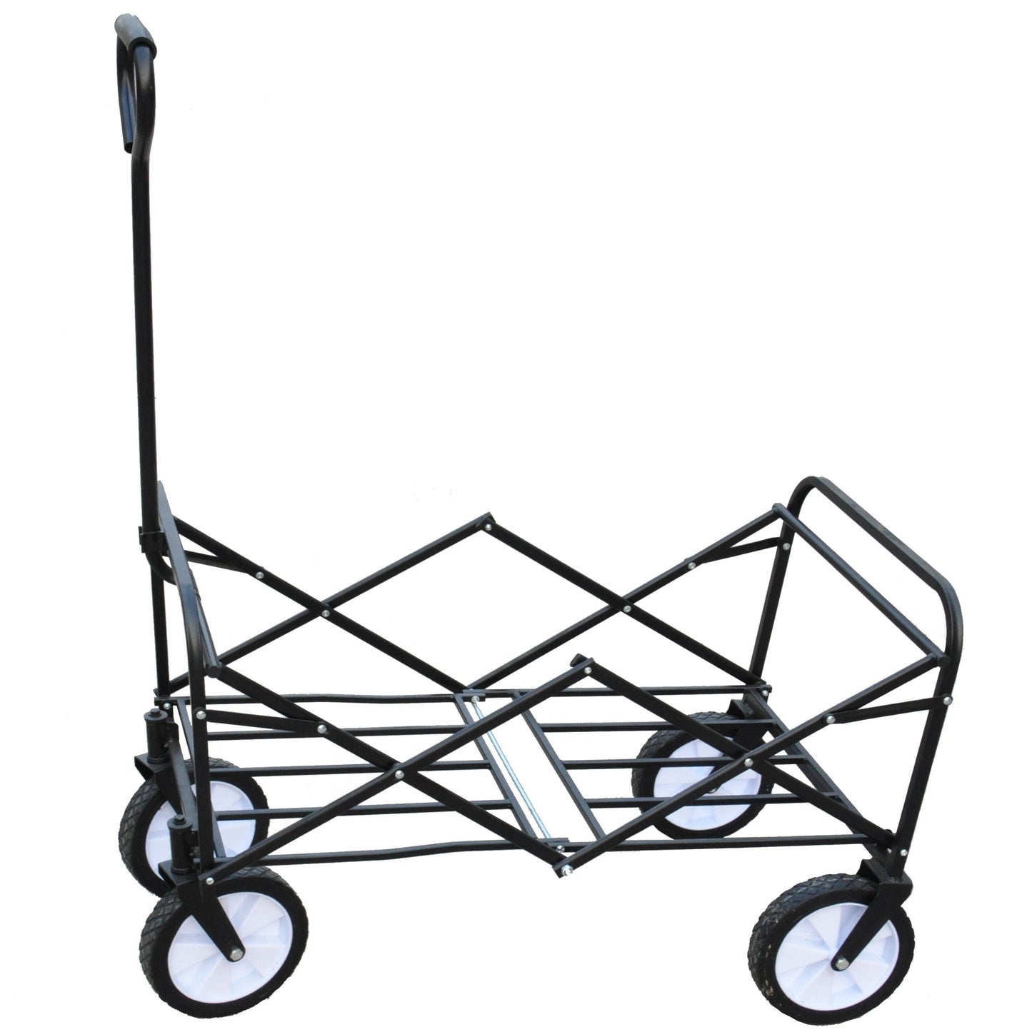 Outdoor Folding Wagon Garden ; Large Capacity Folding Wagon Garden Shopping Beach Cart ; Heavy Duty Foldable Cart; for Outdoor Activities; Beaches; Parks; Camping - Gemtopia