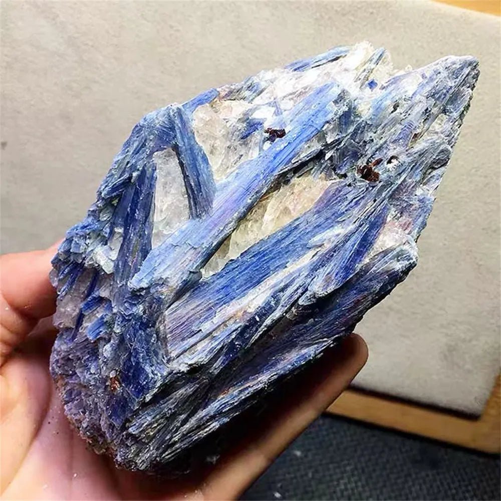 Precious Natural Mineral Kyanite Crystal Specimen Stone Raw Gemstone Chip For Reiki Healing Blue Calcite Collect Jewelry 1pc - Gemtopia