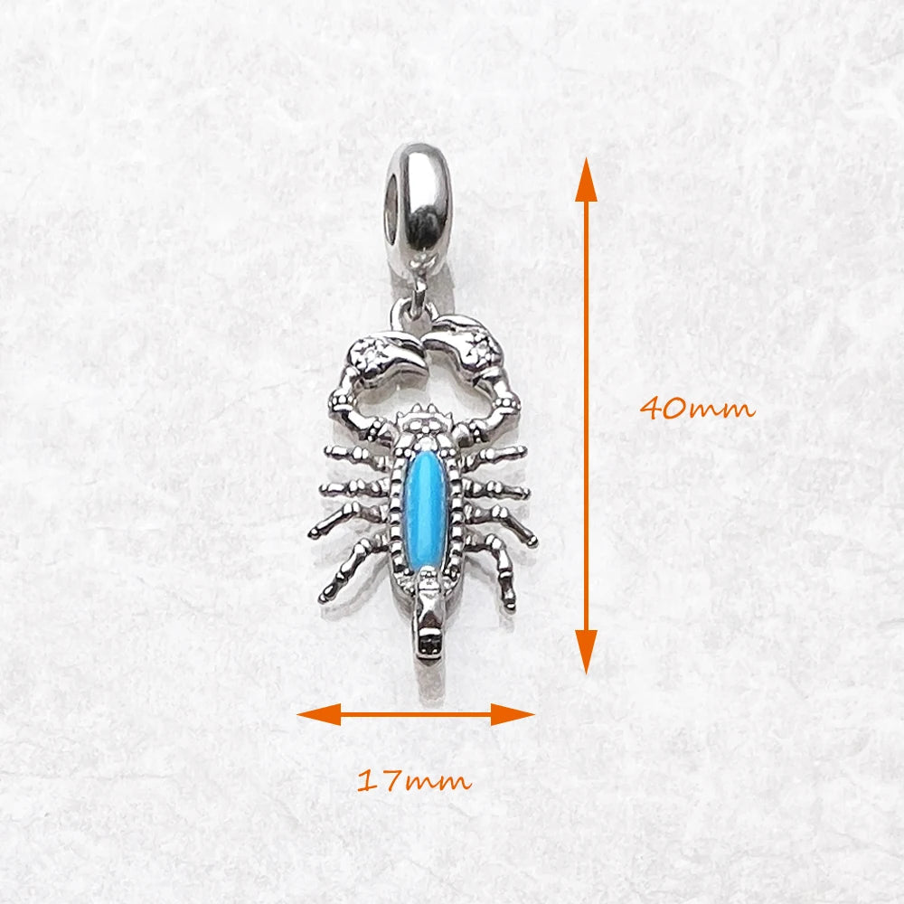 Scorpion Charms Pendant Europe Jewelry Accessories 925 Sterling Silver Gift For Women Men - Gemtopia